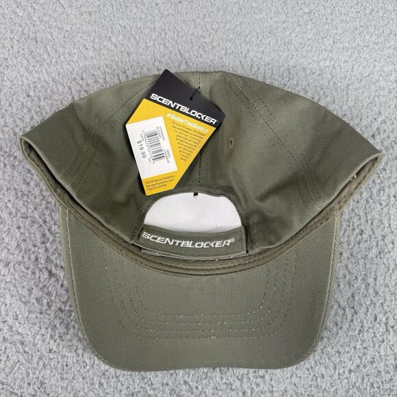 Scent Blocker Hat Green Strap Back Ball Cap Shield Logo Outdoors Hunting NWT Men - Picture 4 of 12